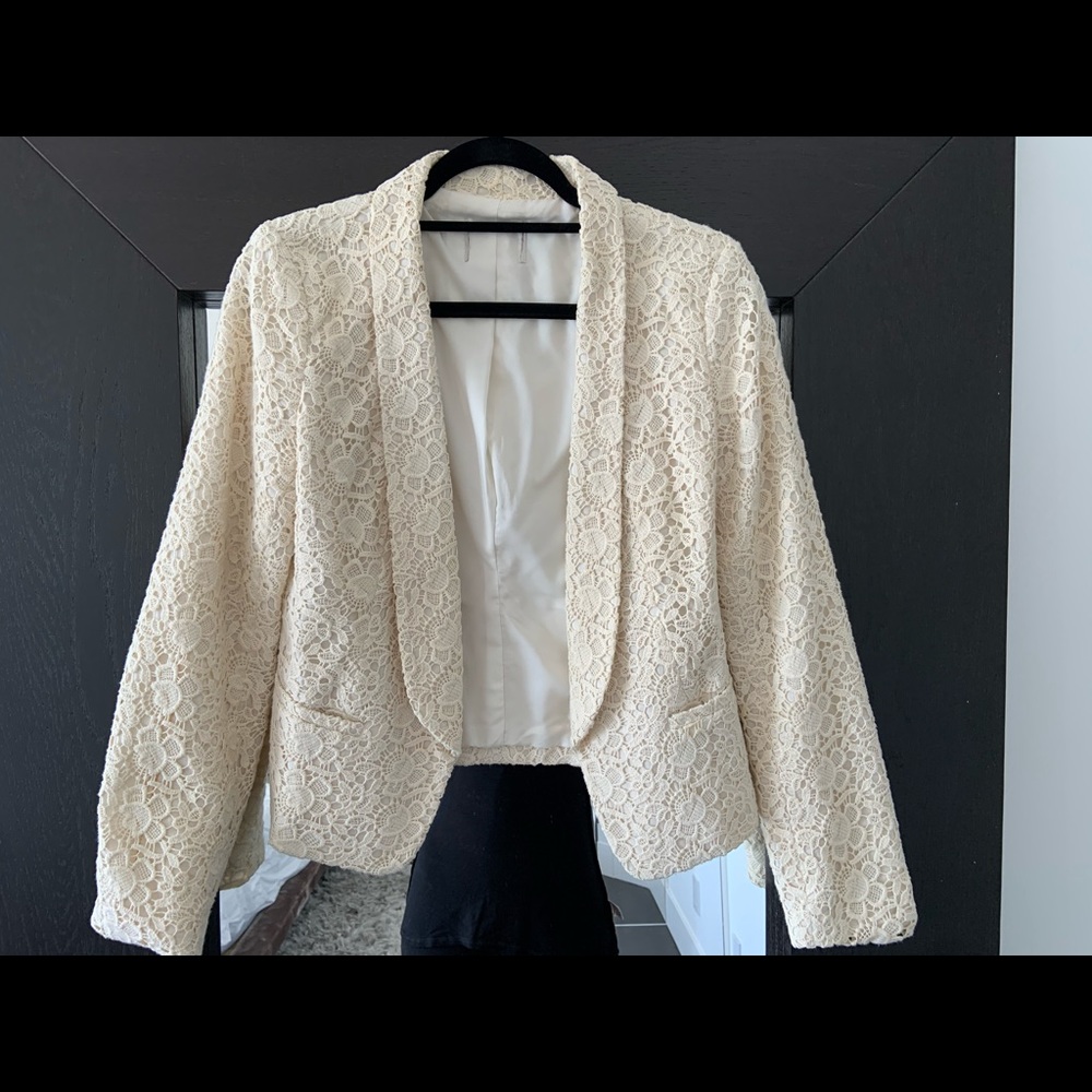 Lace blazer
